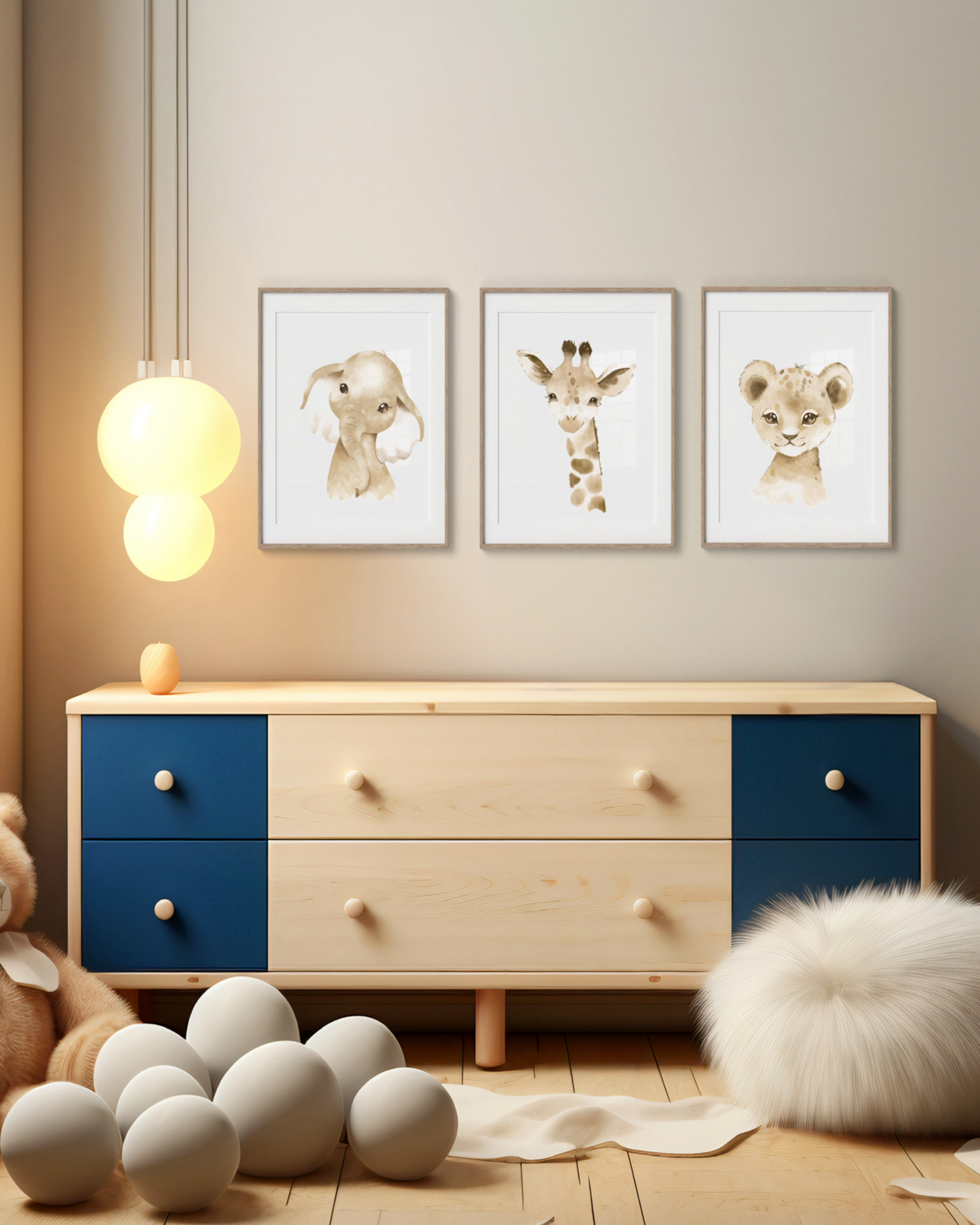 Baby Giraffe, neutral colors