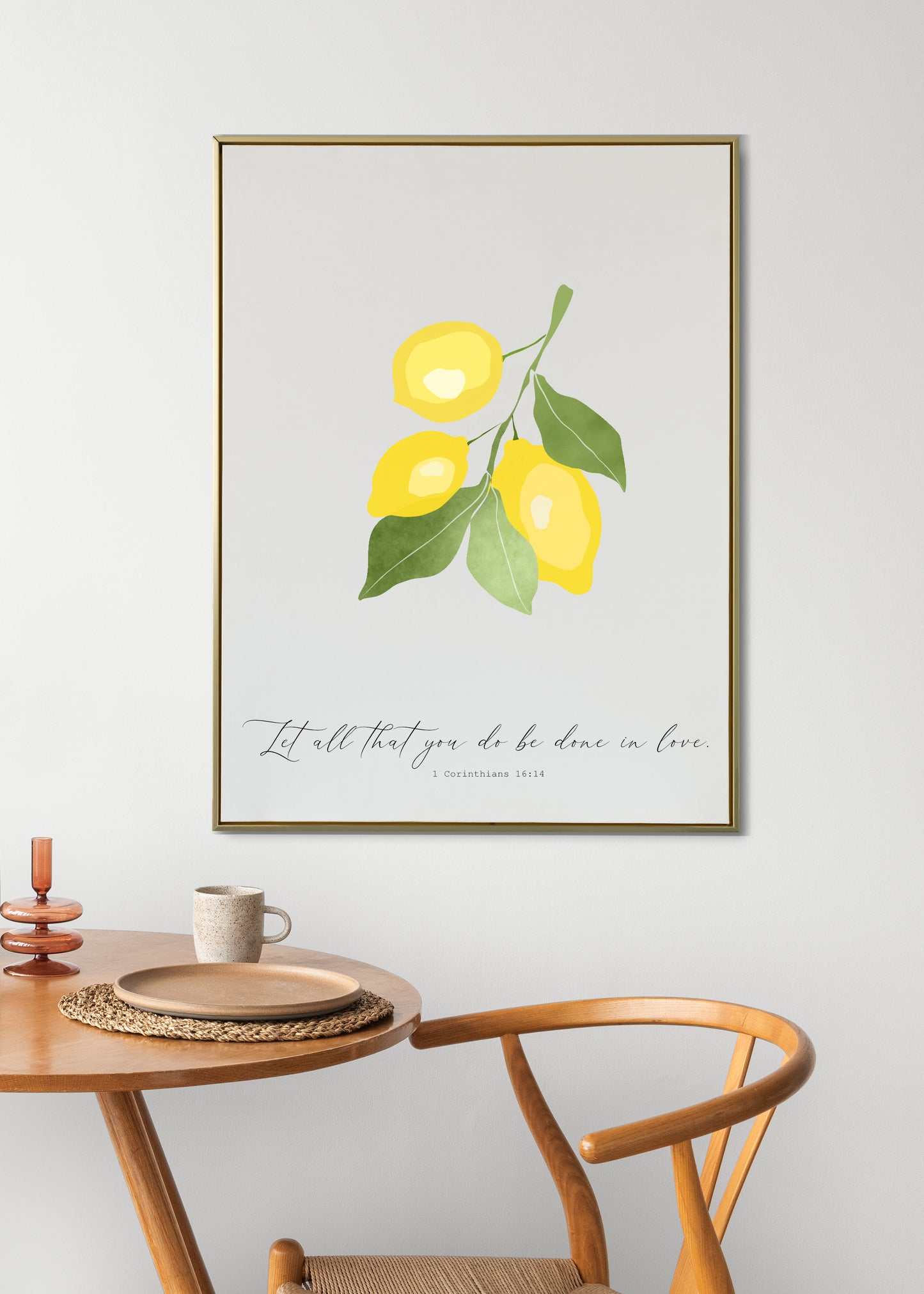 Lemons in vibrant colors