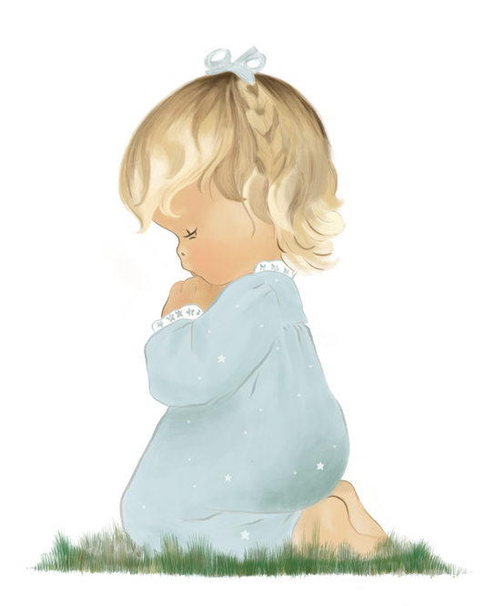 Girl praying