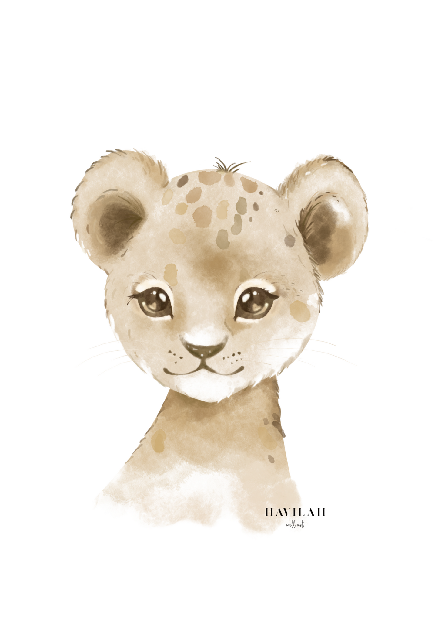Baby Lion, neutral colors