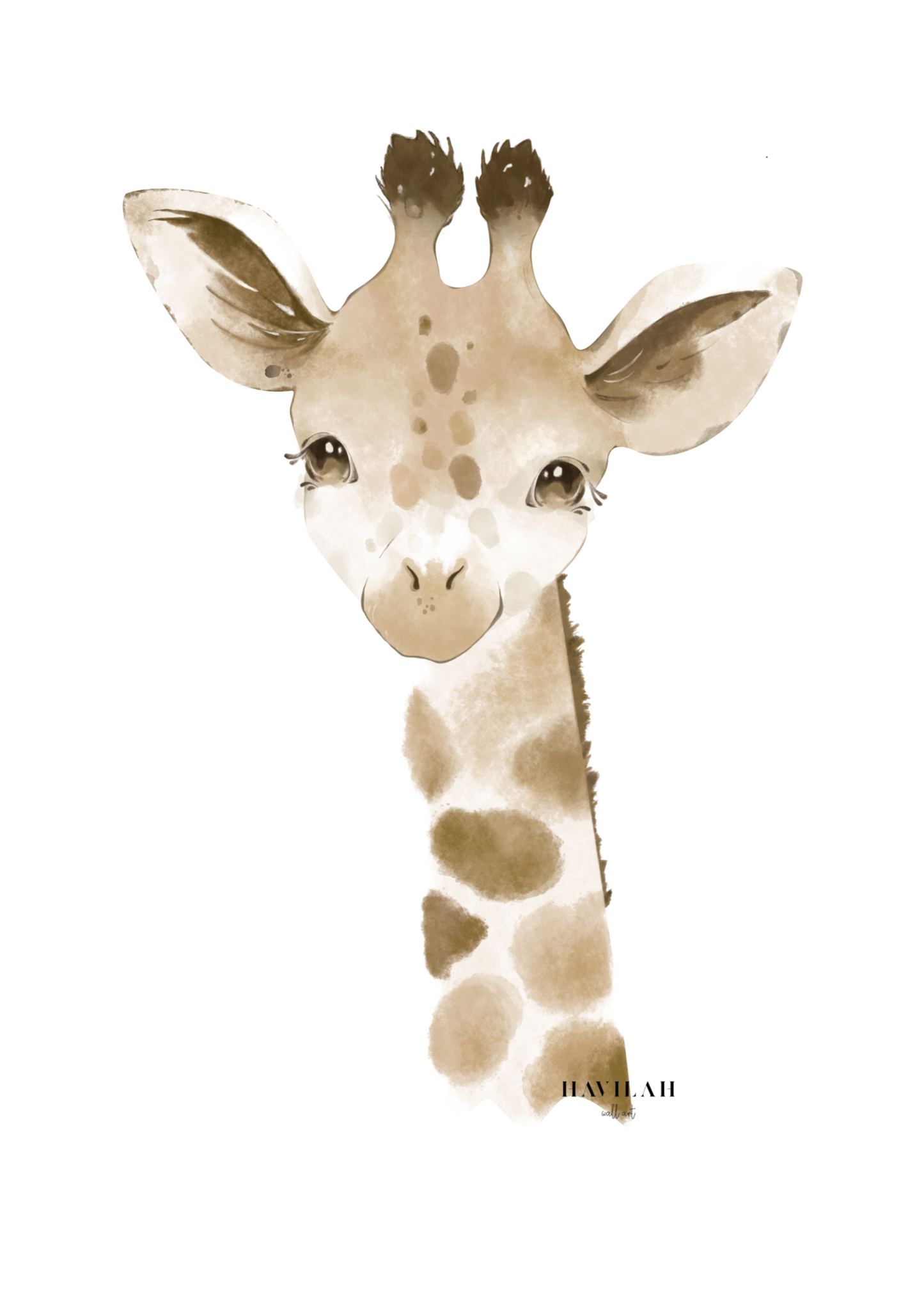 Baby Giraffe, neutral colors